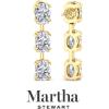 imageMartha Stewart Lab Grown Diamond Earrings Oval Shape Drop Style 14K Gold Fine Jewelry for Womenyellowgold