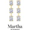 imageMartha Stewart Lab Grown Diamond Earrings Oval Shape Drop Style 14K Gold Fine Jewelry for Womenyellowgold