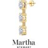imageMartha Stewart Lab Grown Diamond Earrings Oval Shape Drop Style 14K Gold Fine Jewelry for Womenyellowgold