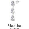 imageMartha Stewart Lab Grown Diamond Earrings Pear Shape Drop Style 14K Gold Fine Jewelry for Womenwhitegold