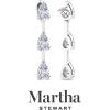 imageMartha Stewart Lab Grown Diamond Earrings Pear Shape Drop Style 14K Gold Fine Jewelry for Womenwhitegold