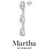 imageMartha Stewart Lab Grown Diamond Earrings Pear Shape Drop Style 14K Gold Fine Jewelry for Womenwhitegold