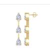 imageMartha Stewart Lab Grown Diamond Earrings Pear Shape Drop Style 14K Gold Fine Jewelry for Womenyellowgold