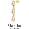imageMartha Stewart Lab Grown Diamond Earrings Pear Shape Drop Style 14K Gold Fine Jewelry for Womenyellowgold