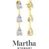 imageMartha Stewart Lab Grown Diamond Earrings Pear Shape Drop Style 14K Gold Fine Jewelry for Womenyellowgold