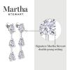 imageMartha Stewart Lab Grown Diamond Earrings Pear Shape Drop Style 14K Gold Fine Jewelry for Womenyellowgold