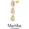 imageMartha Stewart Lab Grown Diamond Earrings Pear Shape Drop Style 14K Gold Fine Jewelry for Womenyellowgold