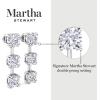 imageMartha Stewart Lab Grown Diamond Earrings Round Shape Drop Style 14K Gold Fine Jewelry for Womenwhitegold