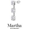 imageMartha Stewart Lab Grown Diamond Earrings Round Shape Drop Style 14K Gold Fine Jewelry for Womenwhitegold