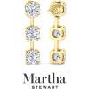 imageMartha Stewart Lab Grown Diamond Earrings Round Shape Drop Style 14K Gold Fine Jewelry for Womenyellowgold
