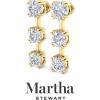 imageMartha Stewart Lab Grown Diamond Earrings Round Shape Drop Style 14K Gold Fine Jewelry for Womenyellowgold