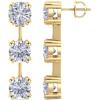 imageMartha Stewart Lab Grown Diamond Earrings Round Shape Drop Style 14K Gold Fine Jewelry for Womenyellowgold