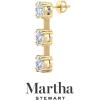 imageMartha Stewart Lab Grown Diamond Earrings Round Shape Drop Style 14K Gold Fine Jewelry for Womenyellowgold