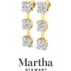imageMartha Stewart Lab Grown Diamond Earrings Round Shape Drop Style 14K Gold Fine Jewelry for Womenyellowgold