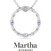 imageMartha Stewart Lab Grown Diamond Marquise Circle Necklace In 14 Karat Gold Lab Grown Diamond Necklace For Womenwhitegold