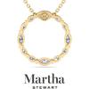 imageMartha Stewart Lab Grown Diamond Marquise Circle Necklace In 14 Karat Gold Lab Grown Diamond Necklace For Womenyellowgold