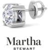 imageMartha Stewart Lab Grown Diamond Stud Earrings in 14 Karat Gold Lab Grown Diamond Earrings for Womenwhitegold