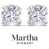 imageMartha Stewart Lab Grown Diamond Stud Earrings in 14 Karat Gold Lab Grown Diamond Earrings for Womenwhitegold