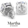 imageMartha Stewart Lab Grown Diamond Stud Earrings in 14 Karat Gold Lab Grown Diamond Earrings for Womenwhitegold