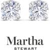 imageMartha Stewart Lab Grown Diamond Stud Earrings in 14 Karat Gold Lab Grown Diamond Earrings for Womenwhitegold