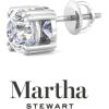 imageMartha Stewart Lab Grown Diamond Stud Earrings in 14 Karat Gold Lab Grown Diamond Earrings for Womenwhitegold