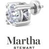 imageMartha Stewart Lab Grown Diamond Stud Earrings in 14 Karat Gold Lab Grown Diamond Earrings for Womenwhitegold