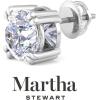 imageMartha Stewart Lab Grown Diamond Stud Earrings in 14 Karat Gold Lab Grown Diamond Earrings for Womenwhitegold
