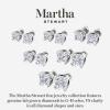 imageMartha Stewart Lab Grown Diamond Stud Earrings in 14 Karat Gold Lab Grown Diamond Earrings for Womenyellowgold