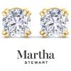 imageMartha Stewart Lab Grown Diamond Stud Earrings in 14 Karat Gold Lab Grown Diamond Earrings for Womenyellowgold