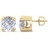 imageMartha Stewart Lab Grown Diamond Stud Earrings in 14 Karat Gold Lab Grown Diamond Earrings for Womenyellowgold