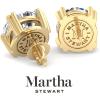 imageMartha Stewart Lab Grown Diamond Stud Earrings in 14 Karat Gold Lab Grown Diamond Earrings for Womenyellowgold