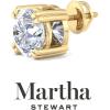 imageMartha Stewart Lab Grown Diamond Stud Earrings in 14 Karat Gold Lab Grown Diamond Earrings for Womenyellowgold