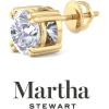 imageMartha Stewart Lab Grown Diamond Stud Earrings in 14 Karat Gold Lab Grown Diamond Earrings for Womenyellowgold