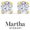 imageMartha Stewart Lab Grown Diamond Stud Earrings in 14 Karat Gold Lab Grown Diamond Earrings for Womenyellowgold