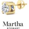 imageMartha Stewart Lab Grown Diamond Stud Earrings in 14 Karat Gold Lab Grown Diamond Earrings for Womenyellowgold