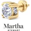 imageMartha Stewart Lab Grown Diamond Stud Earrings in 14 Karat Gold Lab Grown Diamond Earrings for Womenyellowgold