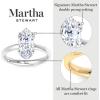 imageMartha Stewart Marquise Shape Lab Grown Diamond Solitaire Ring Diamond Engagement Ring in 14 Karat Goldwhitegold