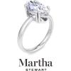 imageMartha Stewart Marquise Shape Lab Grown Diamond Solitaire Ring Diamond Engagement Ring in 14 Karat Goldwhitegold