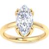 imageMartha Stewart Marquise Shape Lab Grown Diamond Solitaire Ring Diamond Engagement Ring in 14 Karat Goldyellowgold