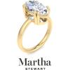 imageMartha Stewart Marquise Shape Lab Grown Diamond Solitaire Ring Diamond Engagement Ring in 14 Karat Goldyellowgold