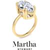 imageMartha Stewart Marquise Shape Lab Grown Diamond Solitaire Ring Diamond Engagement Ring in 14 Karat Goldyellowgold