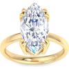 imageMartha Stewart Marquise Shape Lab Grown Diamond Solitaire Ring Diamond Engagement Ring in 14 Karat Goldyellowgold