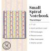 imageMartha Stewart Mini Spiral Notebook 7quotx9quot Journaling Notebook with 160 Lined Pages and Perforated TearOuts Convenient Interior Pocket for Notes Floral Stripe