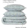 imageMartha Stewart Natalie King Size Duvet 3 Piece Set1 Duvet Cover 2 Pillow Shams Crinkle Velvet Texture Soft ampamp Royal Machine Wash 104quotx92quot with Button Closure ChampagneFloral Multi