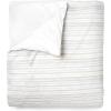 imageMartha Stewart Natalie King Size Duvet 3 Piece Set1 Duvet Cover 2 Pillow Shams Crinkle Velvet Texture Soft ampamp Royal Machine Wash 104quotx92quot with Button Closure ChampagneGrey  Oat