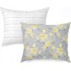 imageMartha Stewart Natalie King Size Duvet 3 Piece Set1 Duvet Cover 2 Pillow Shams Crinkle Velvet Texture Soft ampamp Royal Machine Wash 104quotx92quot with Button Closure ChampagneGrey  Yellow