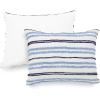imageMartha Stewart Natalie King Size Duvet 3 Piece Set1 Duvet Cover 2 Pillow Shams Crinkle Velvet Texture Soft ampamp Royal Machine Wash 104quotx92quot with Button Closure ChampagneSoft Blue