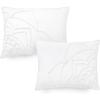imageMartha Stewart Natalie King Size Duvet 3 Piece Set1 Duvet Cover 2 Pillow Shams Crinkle Velvet Texture Soft ampamp Royal Machine Wash 104quotx92quot with Button Closure ChampagneEmbroidered White