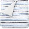 imageMartha Stewart Natalie King Size Duvet 3 Piece Set1 Duvet Cover 2 Pillow Shams Crinkle Velvet Texture Soft ampamp Royal Machine Wash 104quotx92quot with Button Closure ChampagneSoft Blue