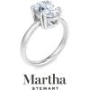 imageMartha Stewart Oval Shape Lab Grown Diamond Solitaire Ring Diamond Engagement Ring in 14 Karat Goldwhitegold